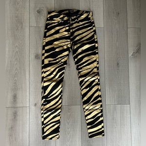 Metallic Zebra Print Jeans from Revolve (Hudson)